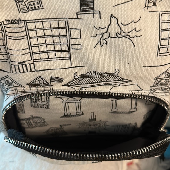 Macy’s San Francisco Canvas mini Backpack NWT - Picture 5 of 9